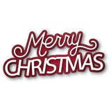 Memory Box - Merry Christmas Celebration Script craft die