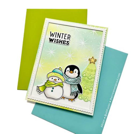 Memory Box - Cute Bundled Snowman craft die