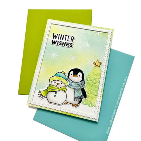 Memory Box - Cheerful Penguin craft die