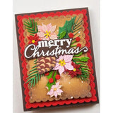 Memory Box - Blooming Poinsettias craft die