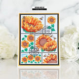 The Ton Stamps - Postage: Sunflowers Stencils