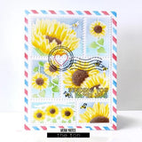 The Ton Stamps - Postage: Sunflowers Stencils