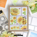 The Ton Stamps - Postage: Sunflowers Stencils