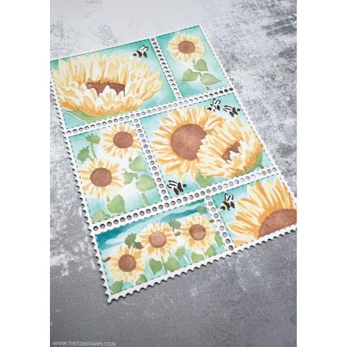 The Ton Stamps - Postage: Sunflowers Stencils