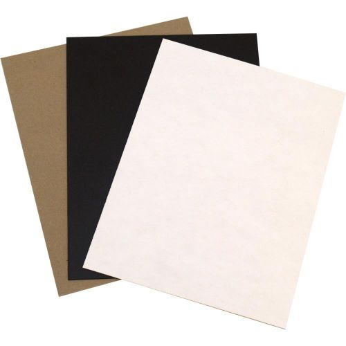 Grafix Medium Weight Chipboard Assorted 8.5"x11" 15/Pkg - Postage as per Actual