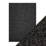 Craft Perfect - Glitter Card - Black Sapphire - A4 (5/PK)