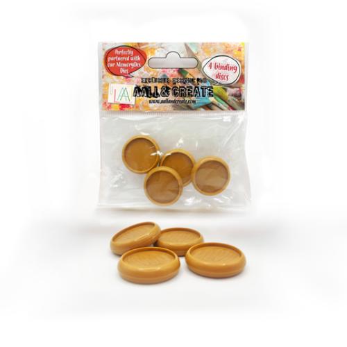 Aall and Create MemoryDex Binding Disc Caramel (4pcs) (AALL-BD-CAR)