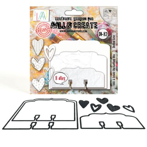 Aall and Create Garden Chic Cutting Dies Dotted Love (AALL-DI-082)