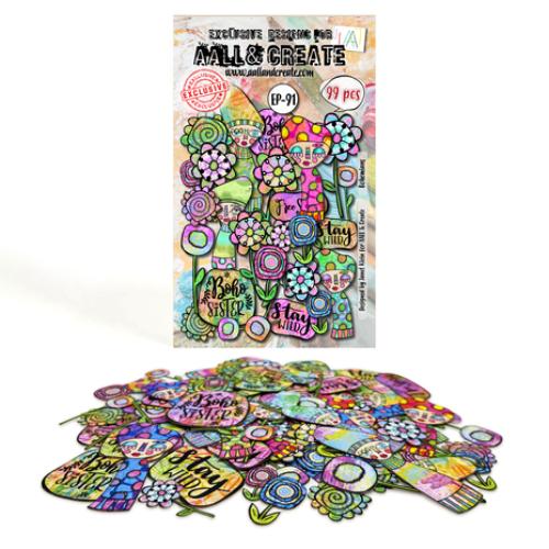 Aall and Create Wild Elements A6 Ephemera Die-Cuts Bohemians (AALL-EP-91)