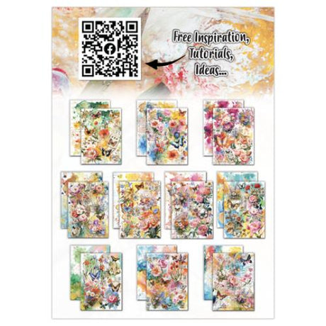 Aall and Create Garden Daydreams A6 Design Paper Florabella Fantasia (AALL-PA-042)