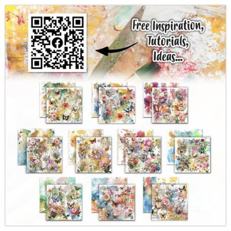 Aall and Create Garden Daydreams 12x12 Inch Design Paper Canvas Play (AALL-PA-044) - Postage as per Actual