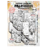 Aall and Create Inkblot Meadow A4 Design Paper Moss Residue (AALL-PA-045)