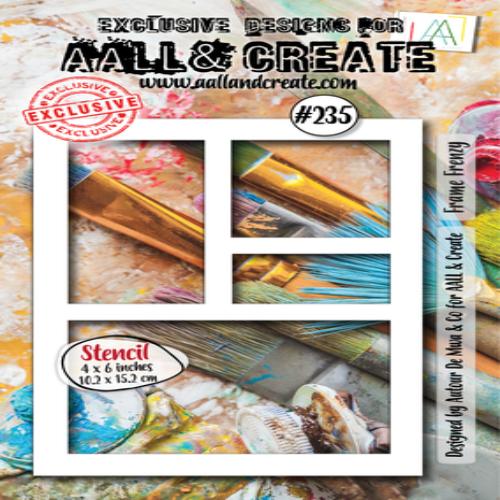 Aall & Create -  Stencil  -  Frame Frenzy (AALL-PC-235)