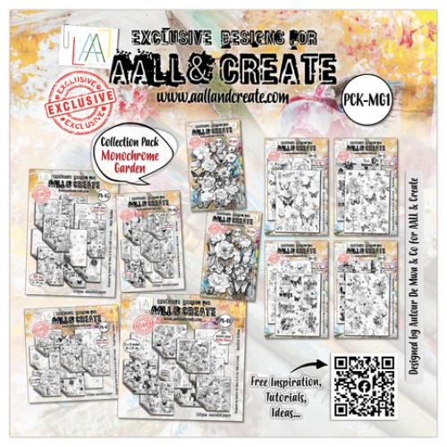 Aall and Create Monochrome Garden 12x12 Inch Collection Pack (AALL-PCK-MG1) - Postage as per Actual