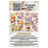 Aall and Create Radiant Florals A5 Rub-Ons Dancing Poppies (AALL-RO-023)