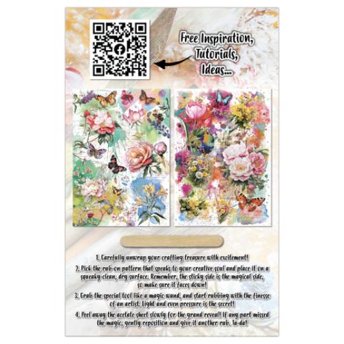 Aall and Create Radiant Florals A5 Rub-Ons Bloomscape (AALL-RO-025)