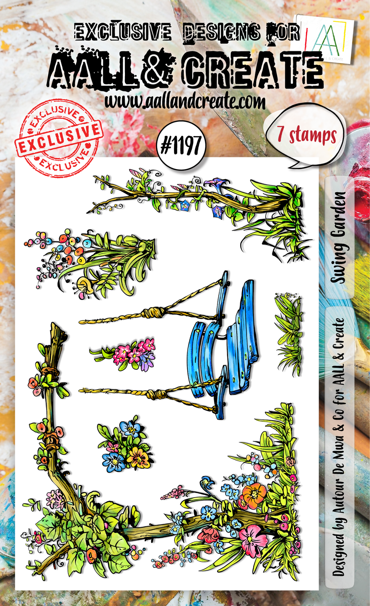 Aall and Create Stamp Set A6 Swing Garden (TP-1197)