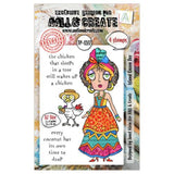 Aall and Create A Year in Bloom A7 Stamp Set Island Queen Dee (AALL-TP-1277)