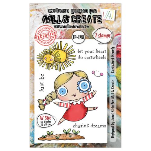 Aall and Create A Year in Bloom A7 Stamp Set Cartwheel Hearts (AALL-TP-1281)