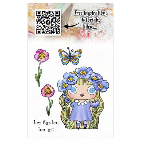 Aall and Create A Year in Bloom A7 Stamp Set Her Garden (AALL-TP-1285)