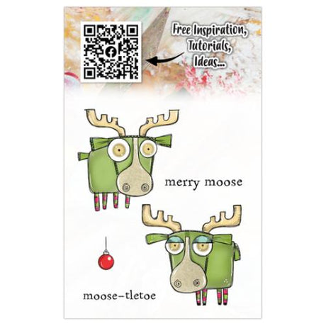Aall and Create Twinkles & Tidings A7 Stamp Set Moose-tletoe (AALL-TP-1312)