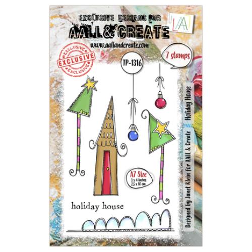 Aall and Create Twinkles & Tidings A7 Stamp Set Holiday House (AALL-TP-1316)