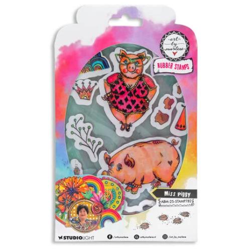 Art By Marlene Miss Piggy Rubber Stamps (ABM-25-STAMP782)