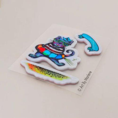 Art By Marlene Beach Bum Rubber Stamps (ABM-25-STAMP869)