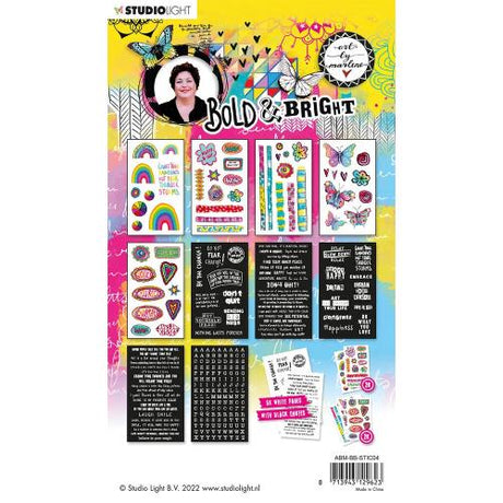 Art By Marlene Bold & Bright Sticky Quotes and Colorful Elements (ABM-BB-STIC04)