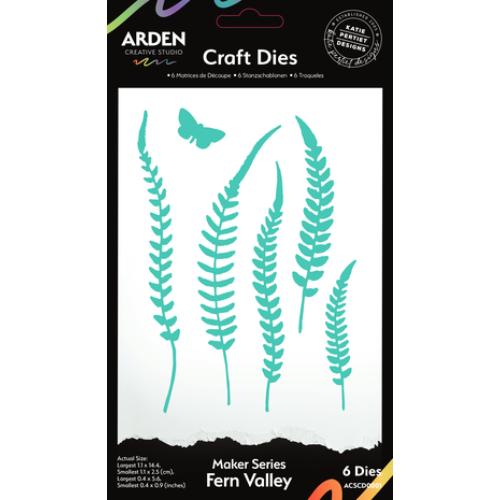Arden Creative Studio Maker Series Craft Dies - Fern Valley (6pcs) (ACSCD0001)