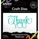 Arden Creative Studio Sentiment Series Craft Dies Stacked Thank You (ACSCD0009)