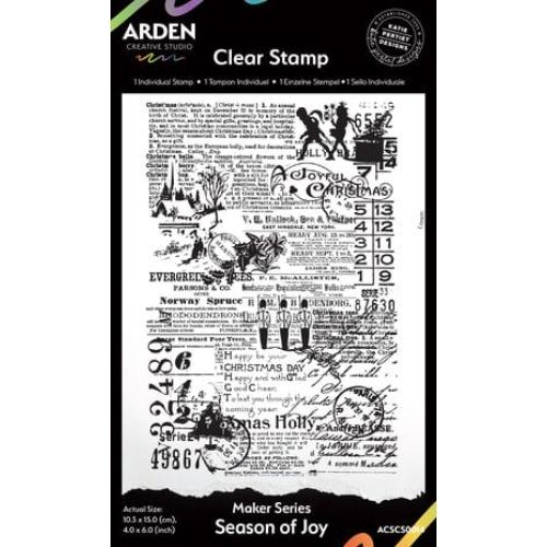Arden Creative Studio Maker Series 4x6 Inch Clear Stamp Season of Joy (ACSCS0014)