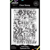 Arden Creative Studio Laurel Grove Maker Series 4x6 Inch Background Stamp Typecast Mix (ACSCS0018)