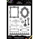Arden Creative Studio Remembering - 6x8 Inch Clear Stamp Set Heritage Accents (ACSCS0020)