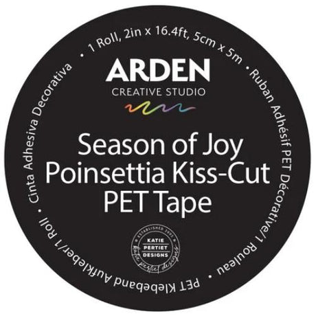 Arden Creative Studio Season of Joy Kiss-Cut PET Tape Poinsettia (5cmx5m) (ACSCT0005)
