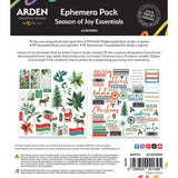 Arden Creative Studio Season of Joy Essentials Ephemera Pack (99pcs) (ACSEP0005)