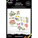 Arden Creative Studio Laurel Grove 6x8 Inch Rub-On Transfer Set (ACSRO0005)