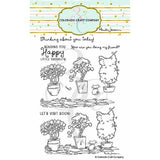 Colorado Craft Company - Anita Jeram~Topiaries & Kitten 4 x 6 Clear Stamps