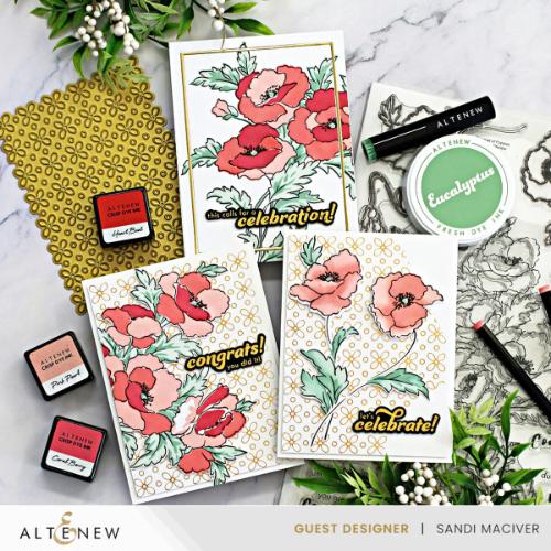 Altenew - Bouquet of Poppies - Complete Bundle - Postage as per Actual