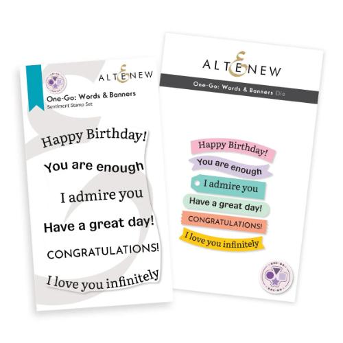 Altenew - One-Go: Words & Banners - Complete bundle