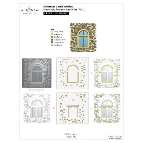 Altenew - Enchanted Castle Window - Complete Bundle