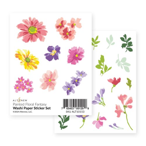 Altenew - Painted Floral Fantasy Washi Paper Sticker Set