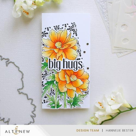 Altenew - Build-A-Garden: Sulfur Cosmos & Add-on Die Bundle - Postage as per actual