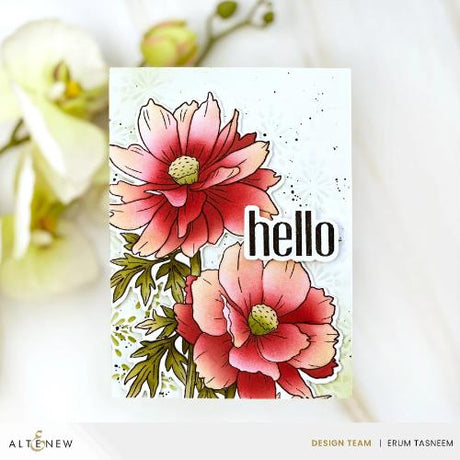 Altenew - Build-A-Garden: Sulfur Cosmos & Add-on Die Bundle - Postage as per actual