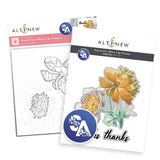 Altenew - Stencil Art: White Cap Peonies & Add-on Die Bundle