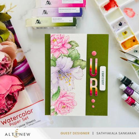 Altenew - Botanical Elegance: Capture the Colors of Nature Watercolor Coloring Book