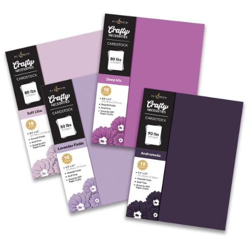 Altenew - Crafty Necessities Cardstock Bundle - Lilac Blossoms - Postage as per Actual