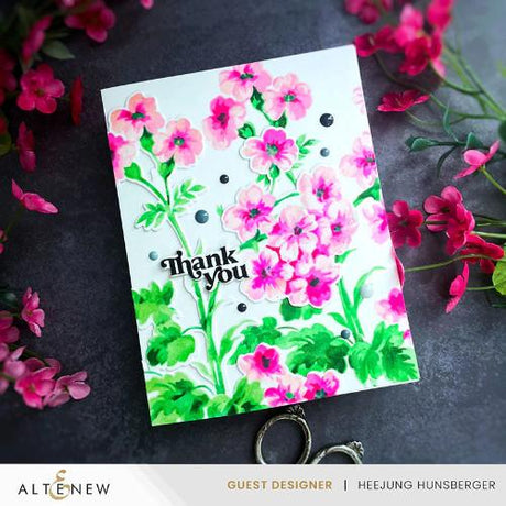 Altenew - Stencil Art: Painted Geraniums & Add-on Die Bundle