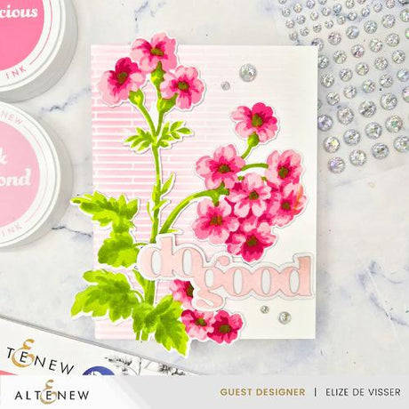 Altenew - Stencil Art: Painted Geraniums & Add-on Die Bundle