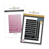 Altenew - One-Go: Solid Sentiment Strips (Dies & Betterpress Plate Bundle)